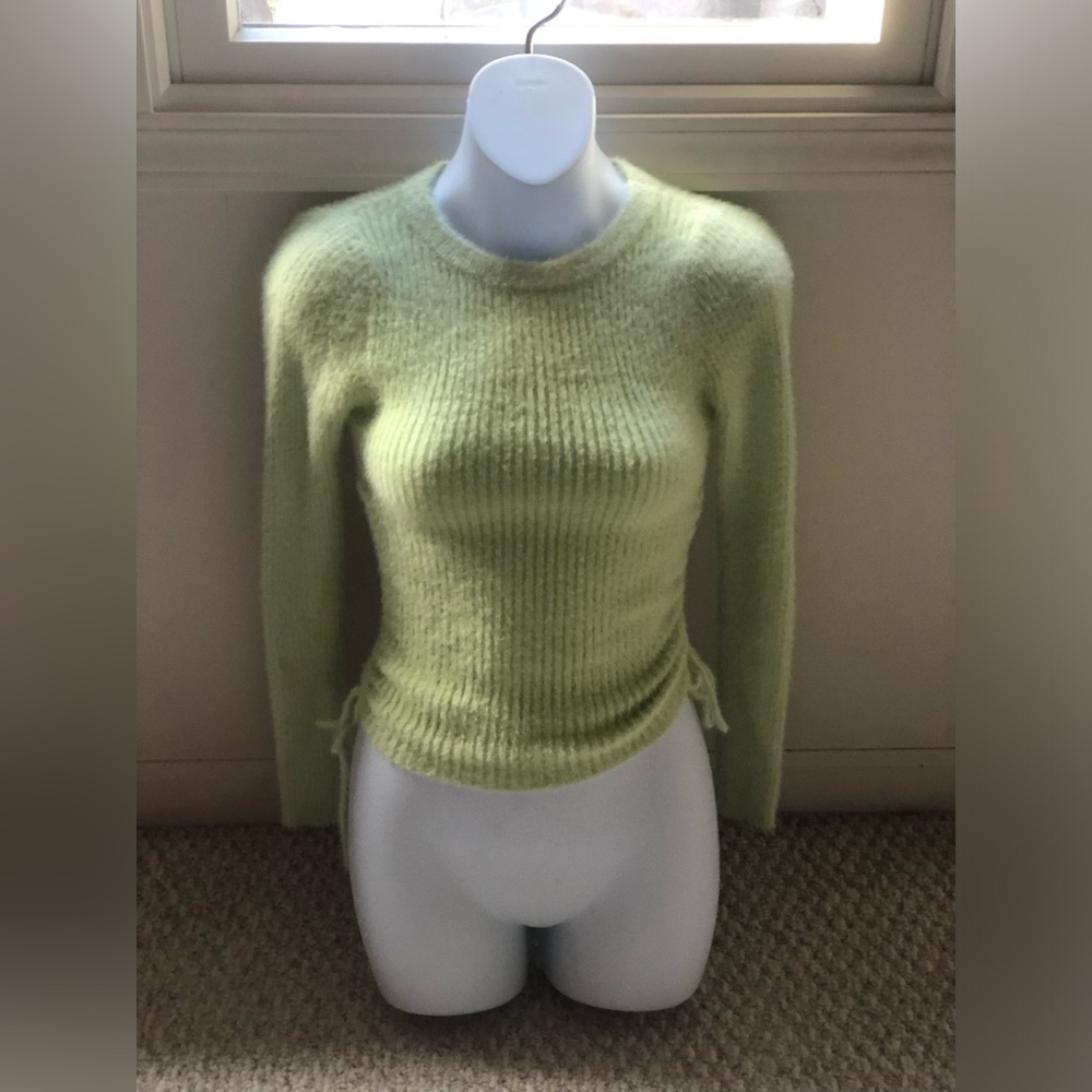 Princess Polly Light Green Crew Neck Sweater